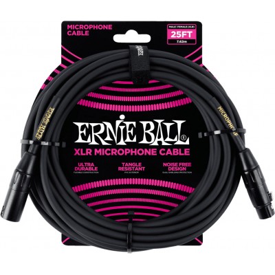 Cables Microphone Classic XLR Mâle/XLR Fem 7,62M Noir
