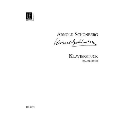 Schonberg Arnold - Piano Piece Op.33a - Piano