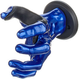 Male Hand Blue Metallic Left Bleu finition métallisée haute brillance