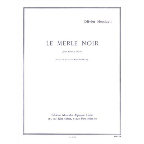Messiaen Olivier - Le Merle Noir