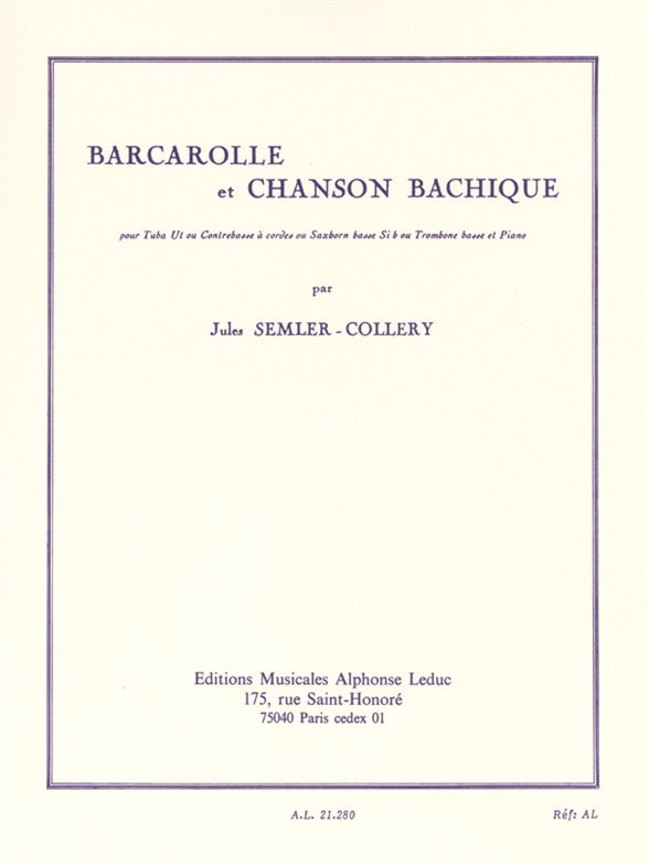 Barcarolle and Bacchanalian Song