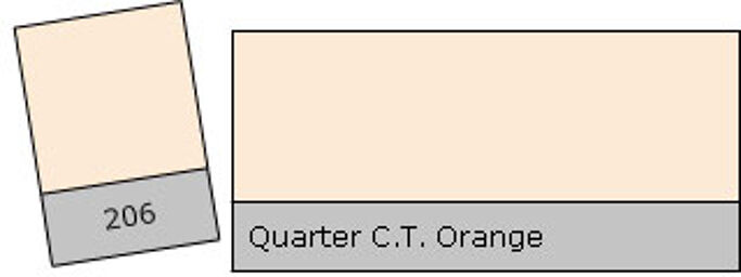 Filter Roll 206 Q.C.T. Orange Quarter C