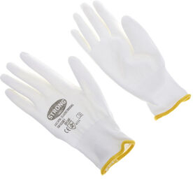 Nylon gloves white size 7 blanc