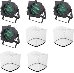 LED PAR 56 Black Floor Bundle Noir