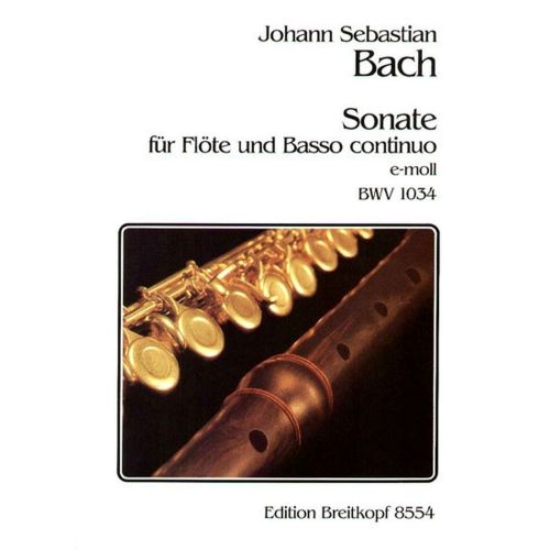 J.S. - Sonate E-Moll Bwv 1034 - Flute, Basse Continue