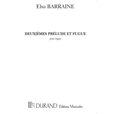 BARRAINE - PREUDE ET FUGUE N 2 - ORGUE