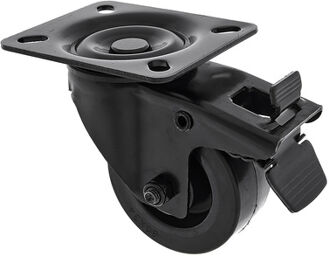 Black Wheel Braked 80mm Noir