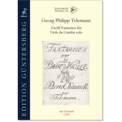 Telemann G.P. - 12 Fantaisies - Viole De Gambe