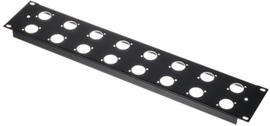 Rack Panel 2U 16XLR 90°