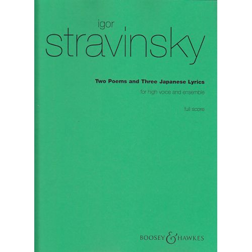 Strawinsky I. - Two Poems By K. Balmont - Soprano et Orchestre