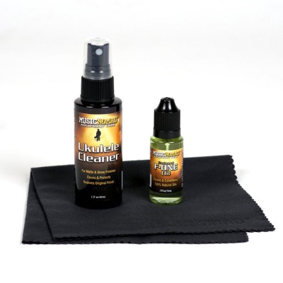 MN142 Kit de Nettoyage Ukulélé Nettoyant F-one et Chiffon Microfibre