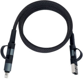 4 in 1 Cable 120 Mag noir