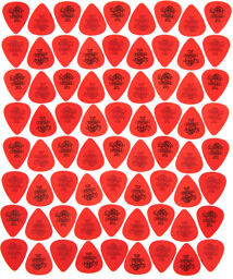 Plectrums Tortex Std 0.50 Rouge
