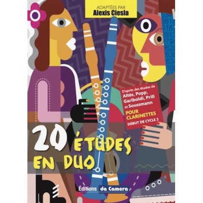 Ciesla Alexis - 20 Etudes en Duo - Clarinette