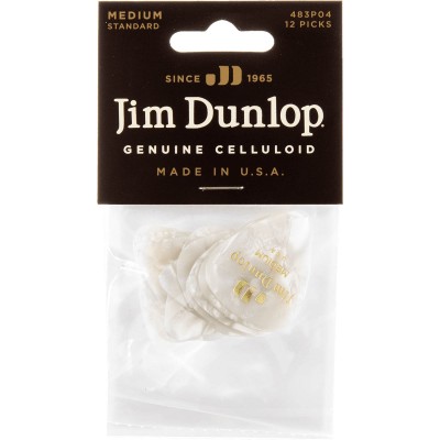 Celluloid White Perloid Medium par 12