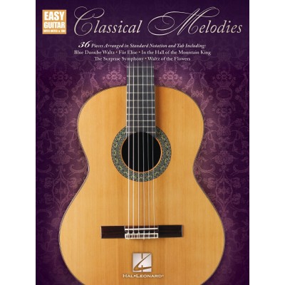 Classical Melodies: Easy Guitar With Notes & Tab - Version anglaise
