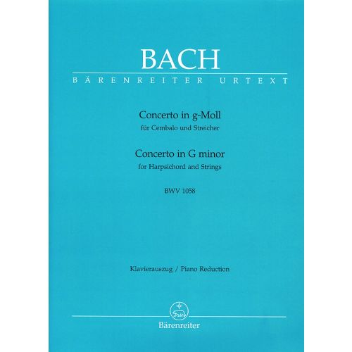 Bach J.S. - Concerto N°7 En Sol Mineur Pour Clavecin et Cordes BWV 1058 - Clavecin