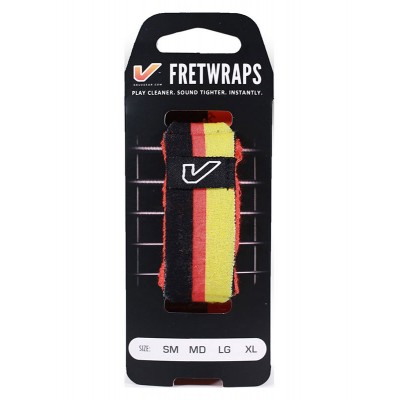 FretWraps World Flags, Black-Red-Yellow - Medium