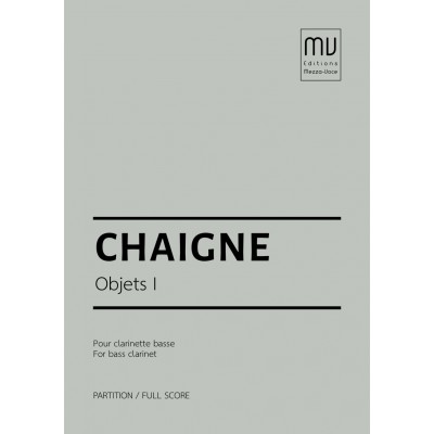 Chaigne JEAN-pascal - Objets 1 - Clarinette Basse