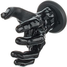 Male Hand, Black Metallic Left Noir finition métallisée haute brillance