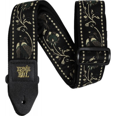 Sangle Jacquard Black Pleasant Pheasant