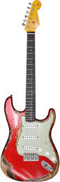 61 Strat SHR Red Sparkle 3TSB Red Sparkle over 3