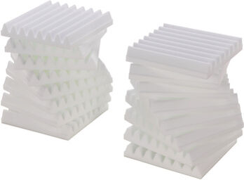 Melamine Wedges 30 WH Blanc