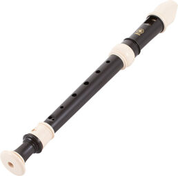 YRS-301 III Soprano Recorder Marron avec anneaux blancs