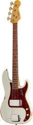 60 P-Bass OLW Relic Olympic White
