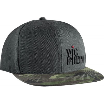 Gray Camo 6 Panel Snapback Hat