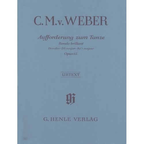 WEBER C.M.V. - INVITATION TO THE DANCE D FLAT MAJOR OP. 65 - PIANO