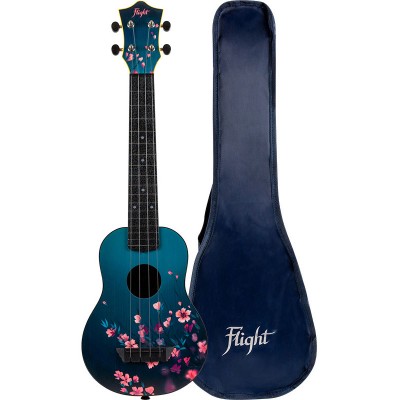 Flight: TUSL32 Long Neck ABS Travel Uke - Sakura