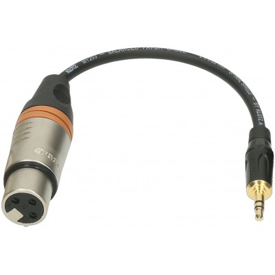 XLR-FP3.5 XLR F-jack 3,5 St. Adapt. 0,2M Xlr3P F - Jack 3P 6,35Mm