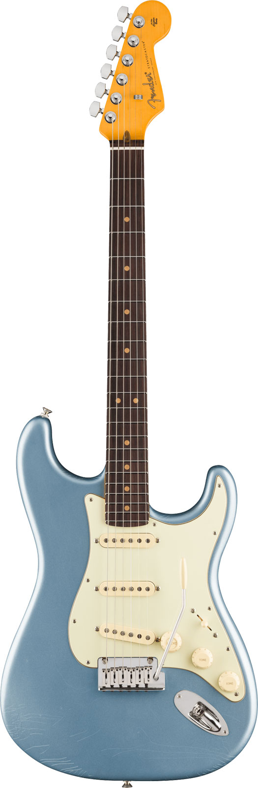 American Ultra Luxe '60s Stratocaster RW Ice Blue Metallic