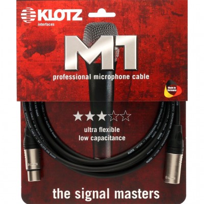 Cable Micro XLR 3M Noir Klotz