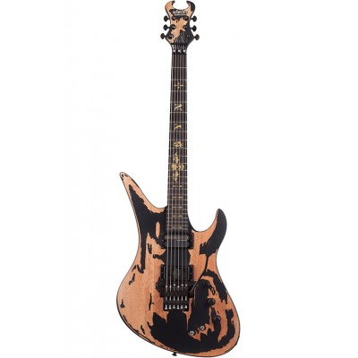 Synyster Gates Custom Relic Floyd-Rose Micro Sustainiac Distressed Satin Black