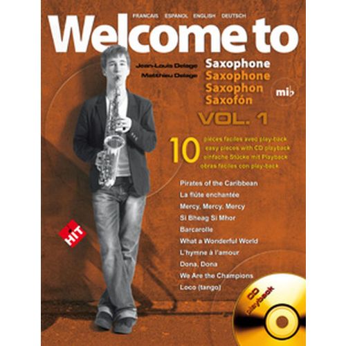 Delage JL&M - Welcome To Saxophone Mib Vol.1 + CD