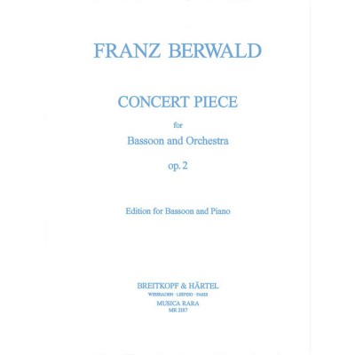Berwald Franz - Konzertstuck Op. 2 - Bassoon, Piano