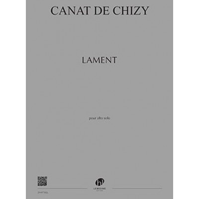Canat De Chizy Edith - Lament - Alto