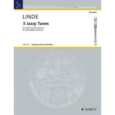Linde HANS-martin - 3 Jazzy Tunes - Flute Bec Alto & Piano