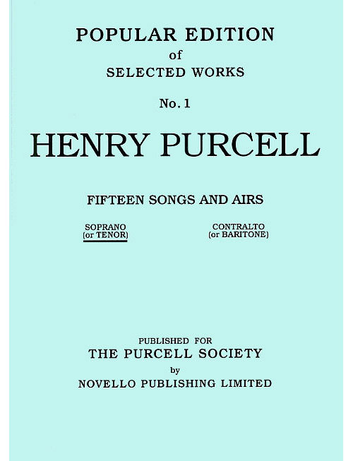 15 Songs And Airs Set 1 (Soprano Or Tenor)