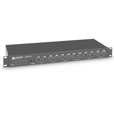 SB 6 Dual - SPLITTER-booster DMX 6 Canaux (XLR 3 Points et XLR 5 Points)