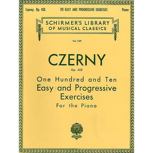 CZERNY C. - 110 EASY AND PROGRESSIVE EXERCICES OP.453 - PIANO