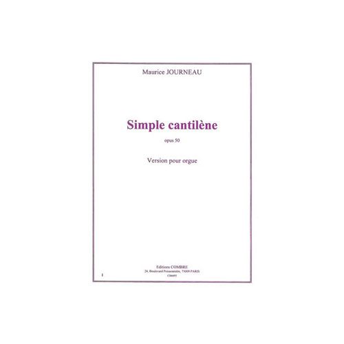 Journeau - Simple Cantilène Op. 50 - Orgue