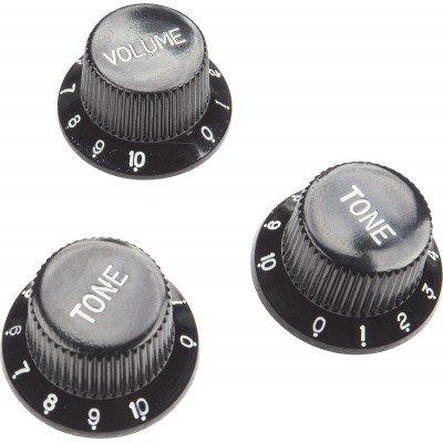 3 Boutons Strat Noir