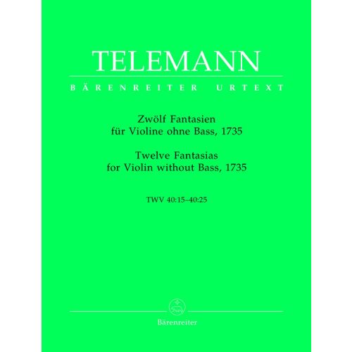 Telemann G.P. - 12 Faisies Twv 40:14, 40:25 - Violon