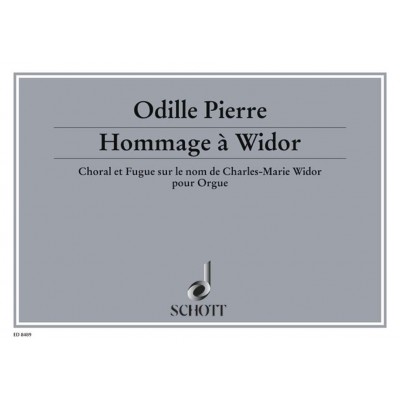 Pierre - Hommage À Widor Op. 5 - Orgue