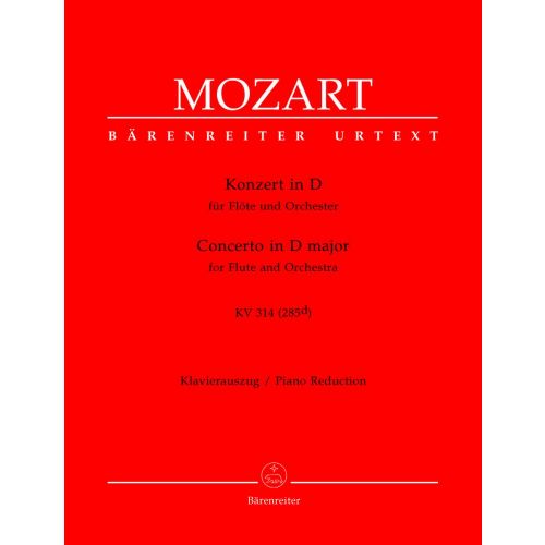 Moz W.A. - Concerto En Re Majeur Kv 314 (285D) - Flute, Piano