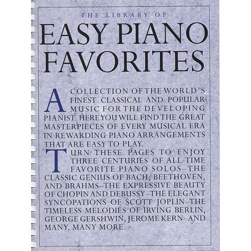 Library Of Easy Piano Favorites