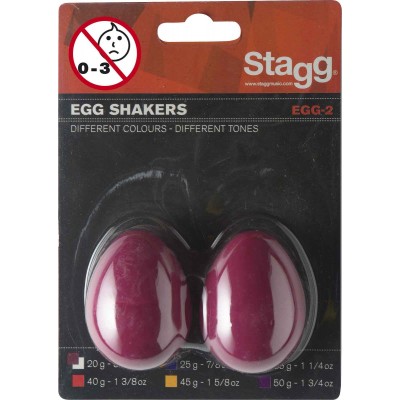 Paire Shaker Oeuf Plastique EGG-2 RD